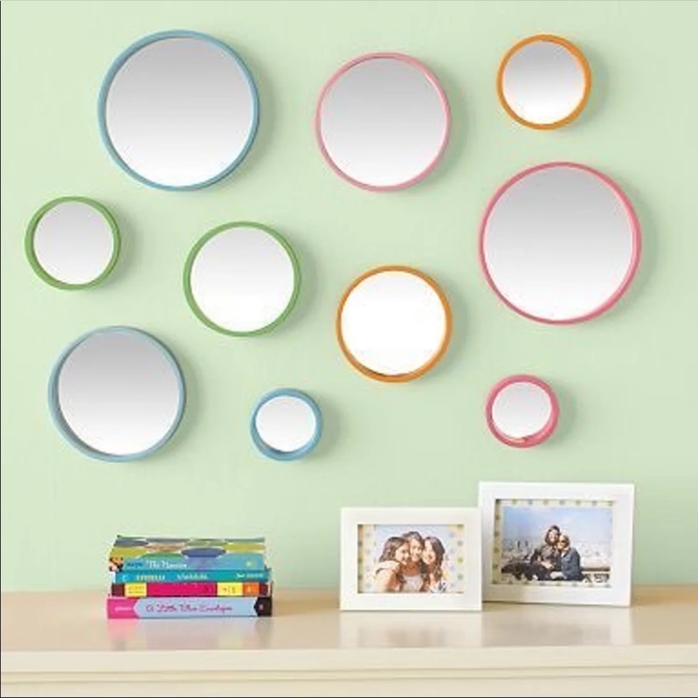 Pottery Barn Bubble Dot Mirrors